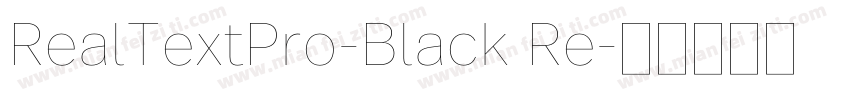 RealTextPro-Black Re字体转换